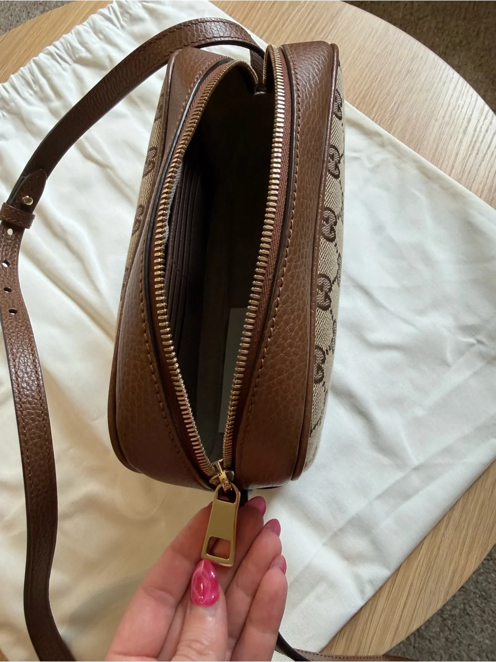 Gucci GG Canvas Bree Crossbody